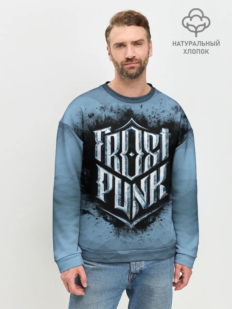 Мужской свитшот базовый / Frostpunk Logo