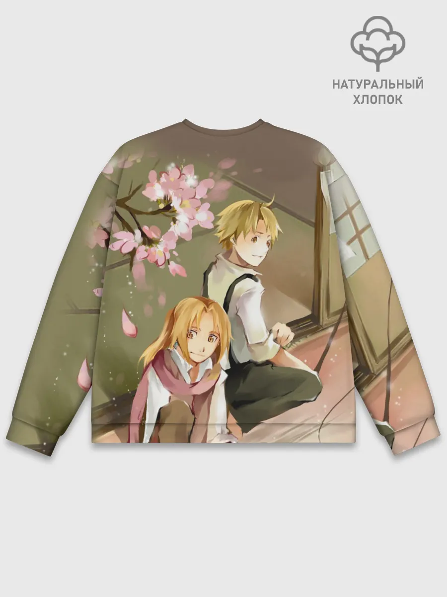 Мужской свитшот базовый / Стальной алхимик