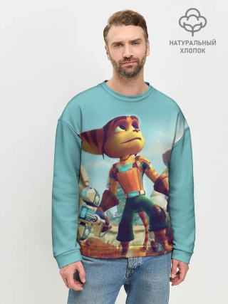Мужской свитшот базовый / Ratchet and Clank