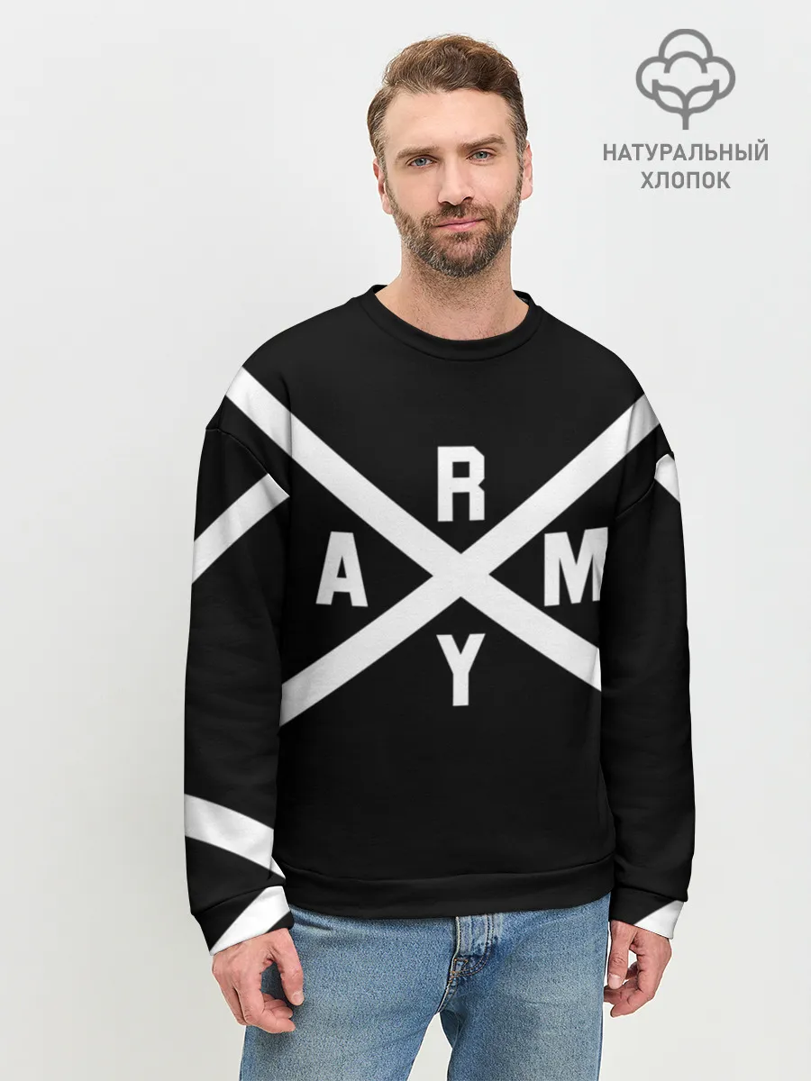 Мужской свитшот базовый / BTS ARMY