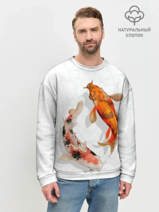 Мужской свитшот базовый / Приношу удачу