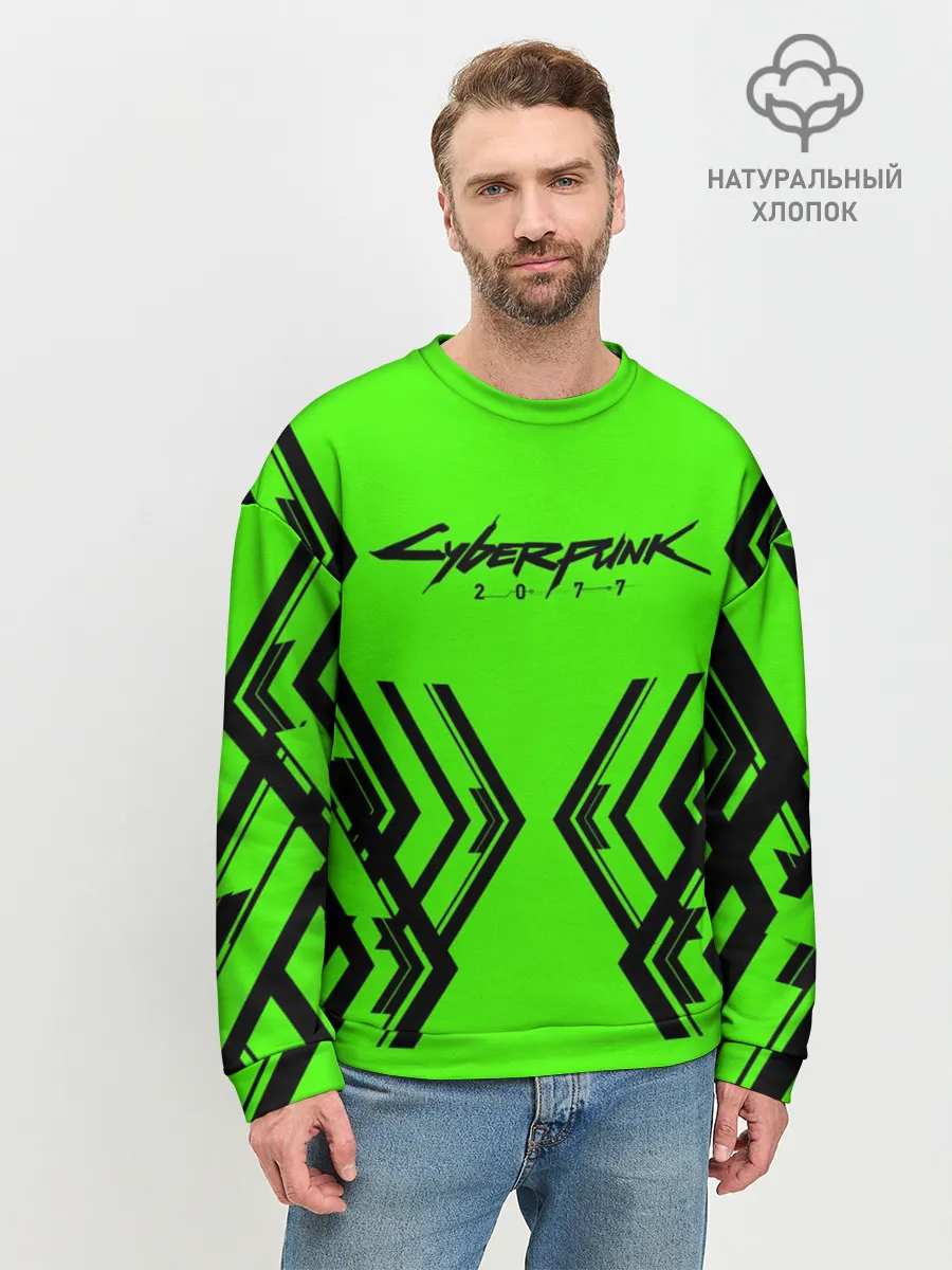 Мужской свитшот базовый / CyberPunk 2077