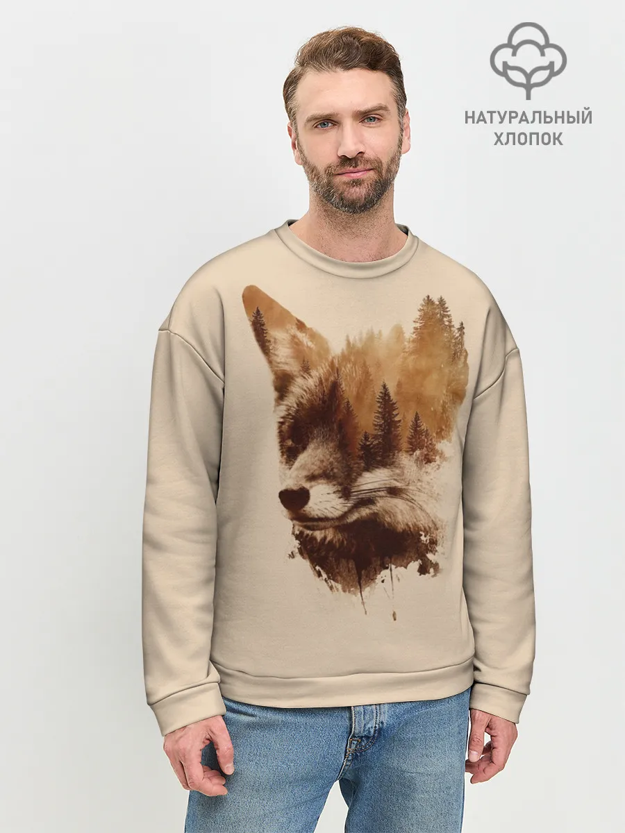 Мужской свитшот базовый / Лесной Лис