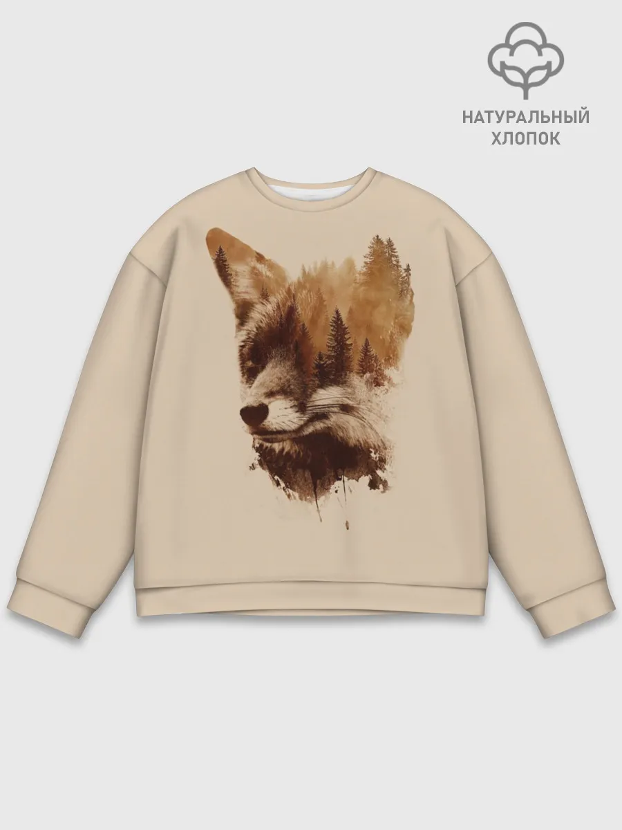 Мужской свитшот базовый / Лесной Лис