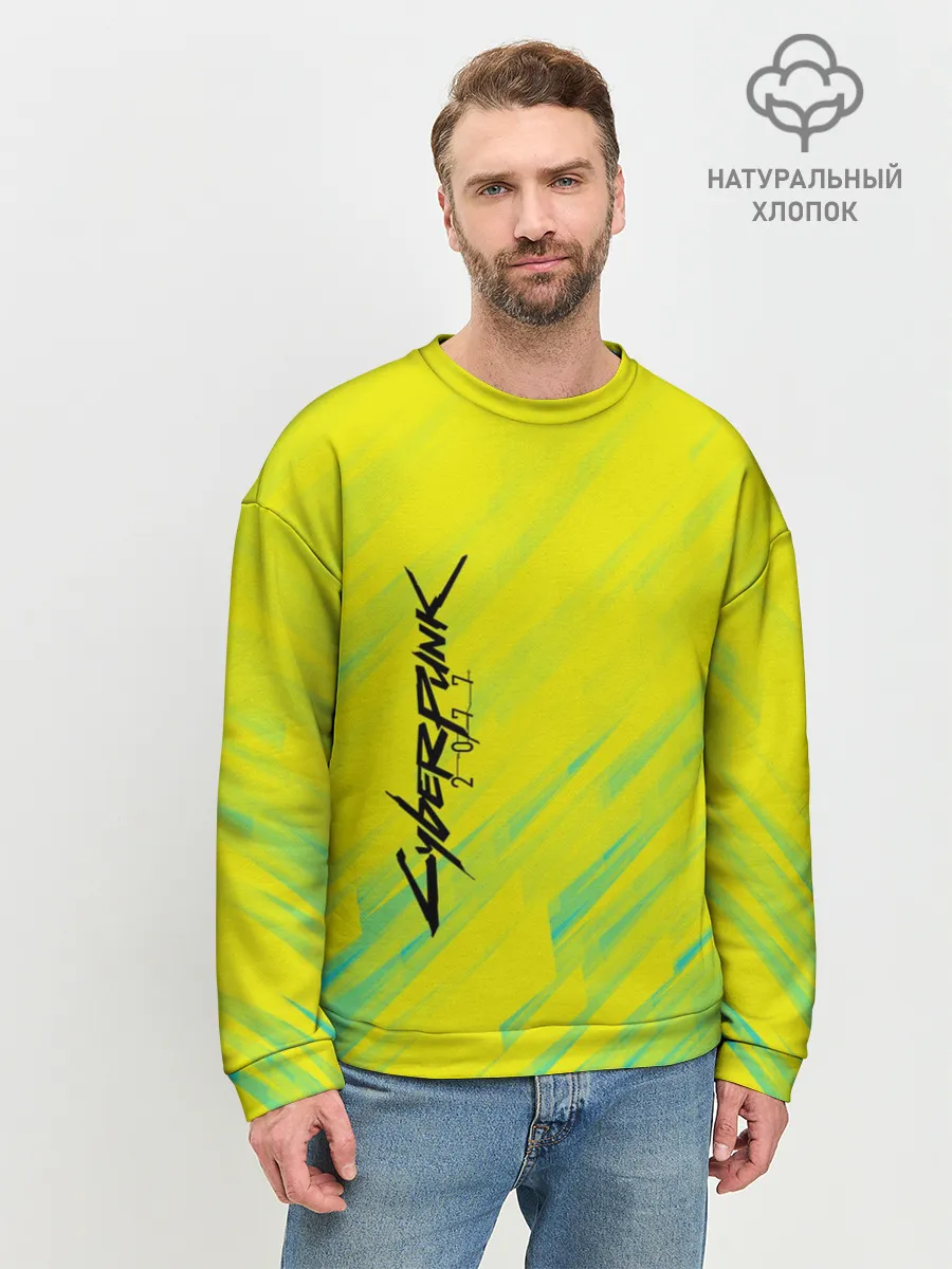 Мужской свитшот базовый / CYBERPUNK 2077 | КИБЕРПАНК 2077