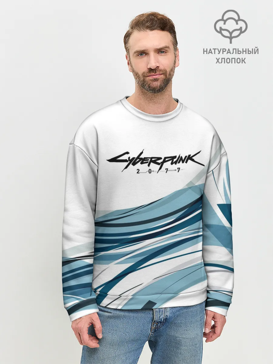 Мужской свитшот базовый / CYBERPUNK 2077