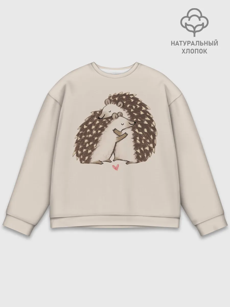 Мужской свитшот базовый / Любовь Ежиков