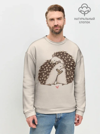 Мужской свитшот базовый / Любовь Ежиков