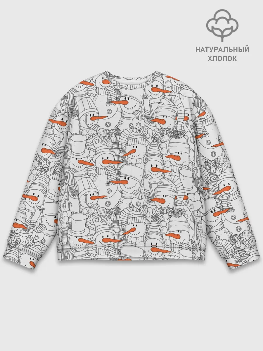 Мужской свитшот базовый / Снеговики