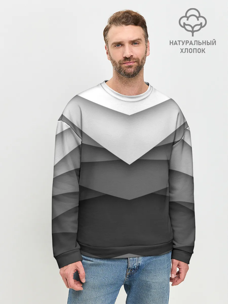 Мужской свитшот базовый / Бумажные полосы