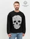Мужской свитшот базовый / Sketchy Cat Skull