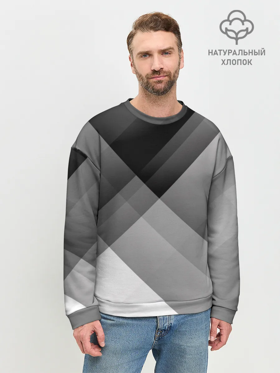 Мужской свитшот базовый / Геометрия