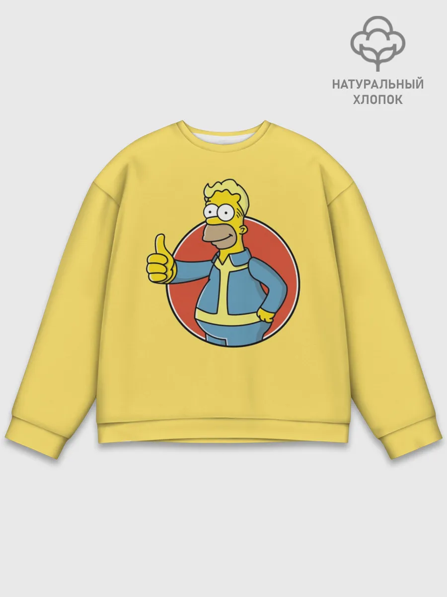Мужской свитшот базовый / Homer Fallout