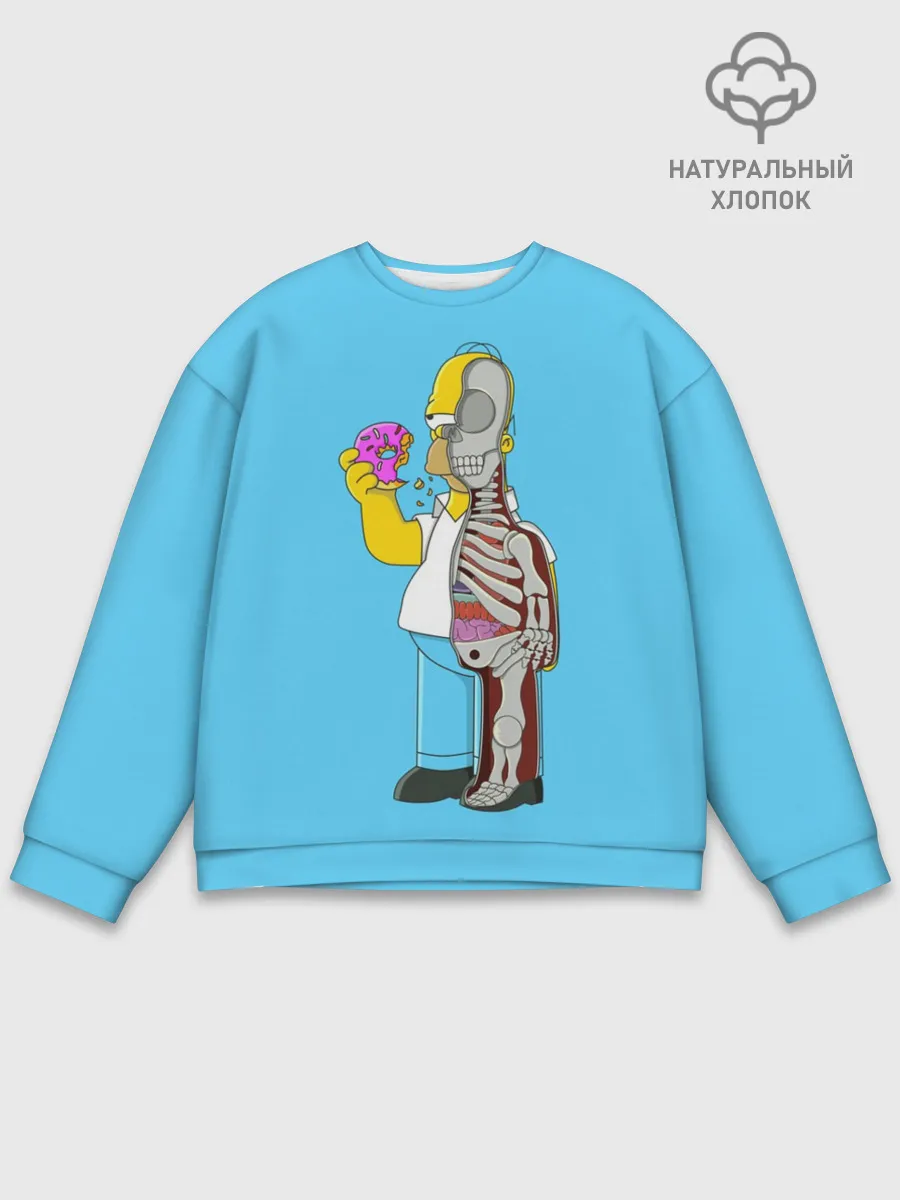 Мужской свитшот базовый / Гомер