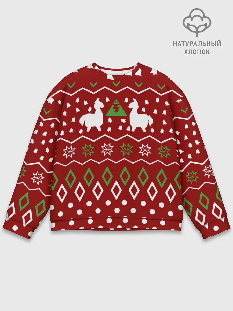 Мужской свитшот базовый / FORTNITE НОВОГОДНИЙ