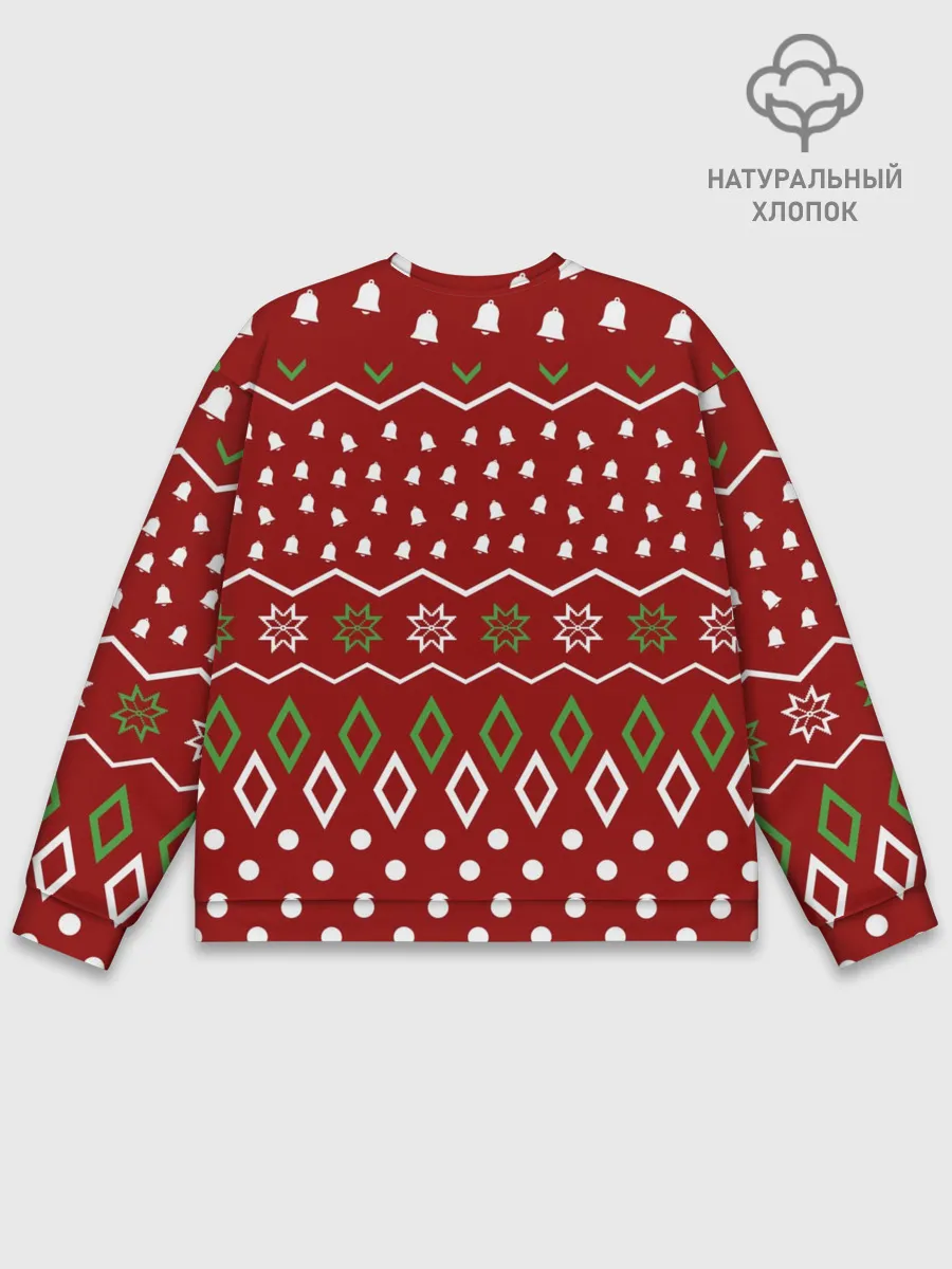 Мужской свитшот базовый / FORTNITE НОВОГОДНИЙ