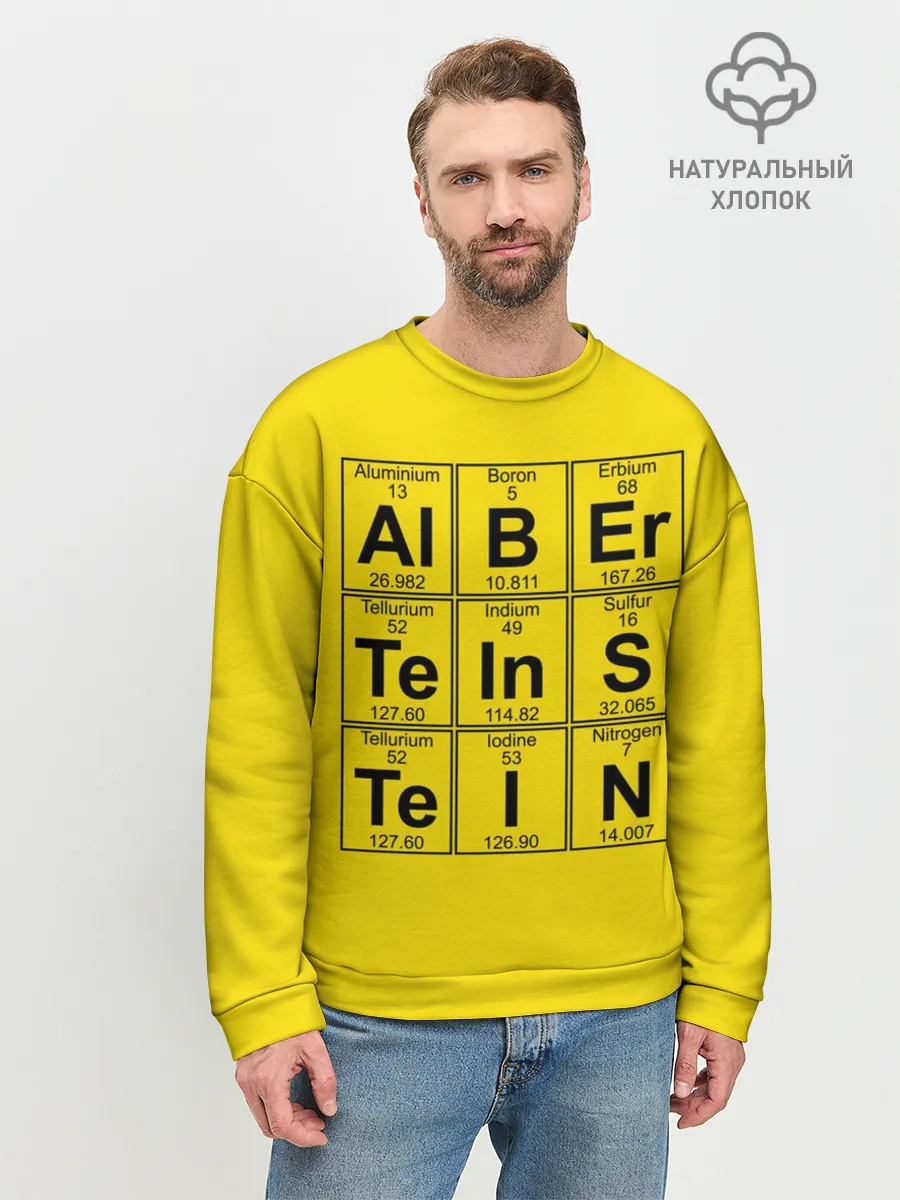 Мужской свитшот базовый / Альберт Эйнштейн