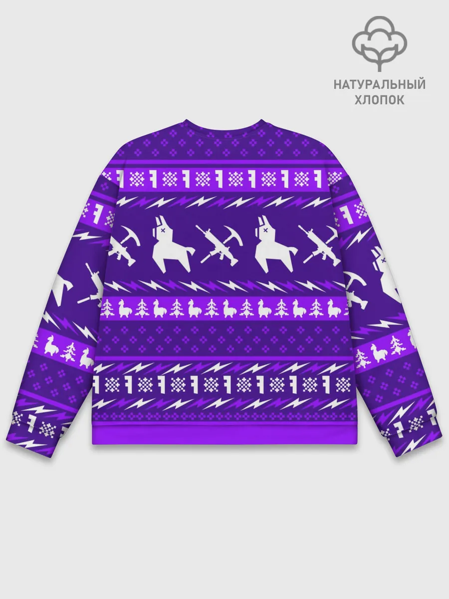 Мужской свитшот базовый / FORTNITE НОВОГОДНИЙ