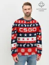 Мужской свитшот базовый / CS GO НОВОГОДНИЙ