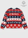 Мужской свитшот базовый / CS GO НОВОГОДНИЙ