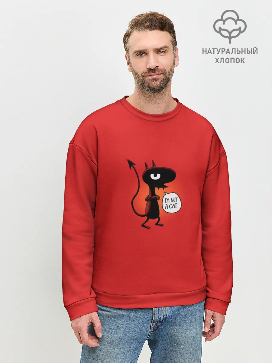 Мужской свитшот базовый / Disenchantment. Im not a Cat