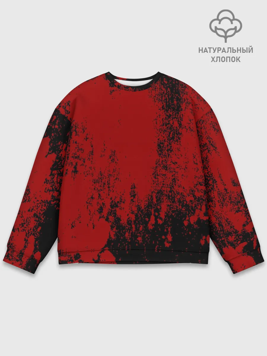 Мужской свитшот базовый / Red blood