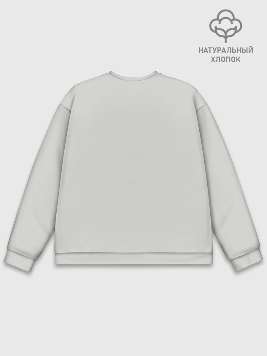 Мужской свитшот базовый / Лис Вцепился