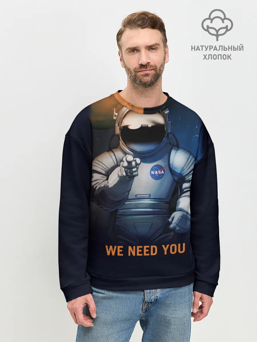 Мужской свитшот базовый / NASA