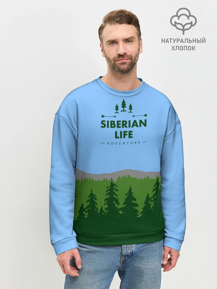 Мужской свитшот базовый / Сибирь