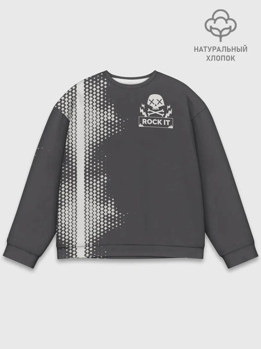 Мужской свитшот базовый / I Love Rock