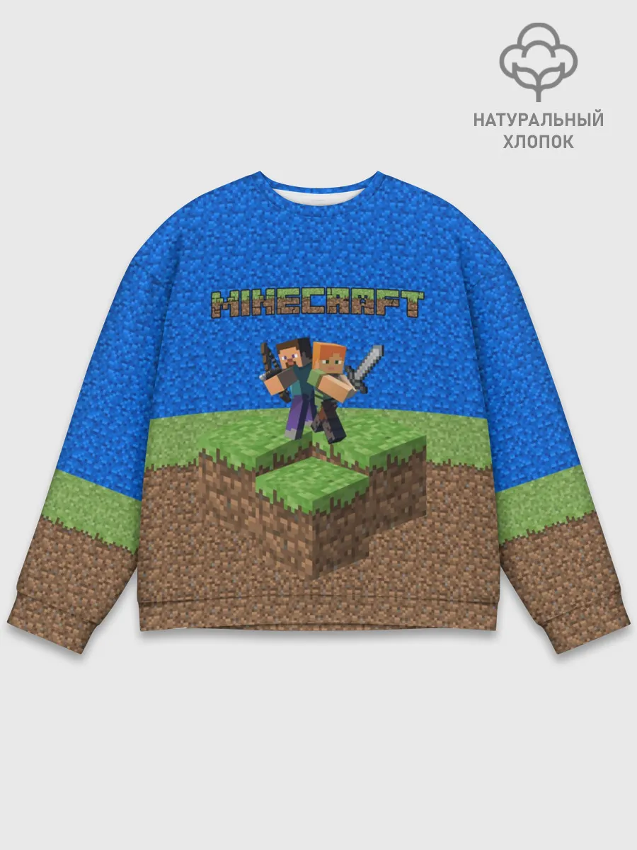 Мужской свитшот базовый / MINECRAFT