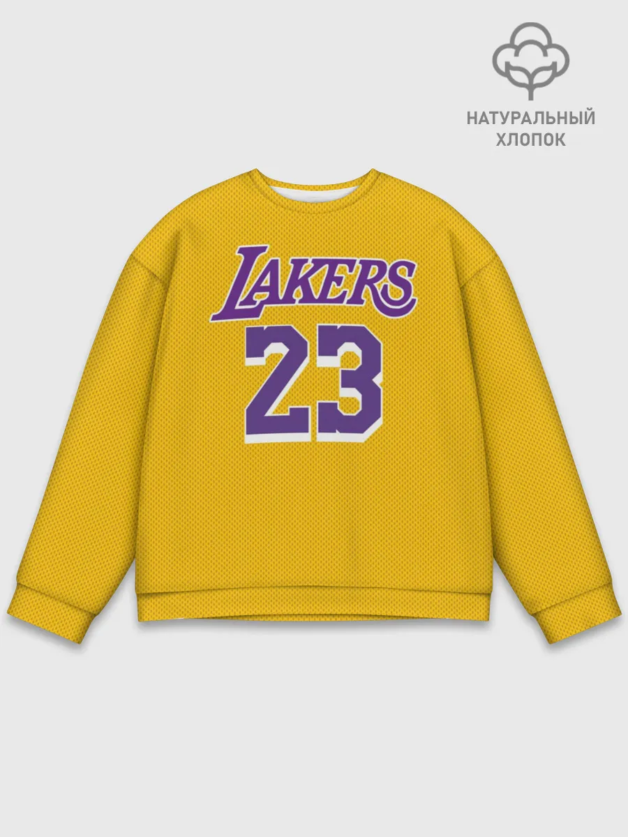Мужской свитшот базовый / James 18-19 LA Lakers home