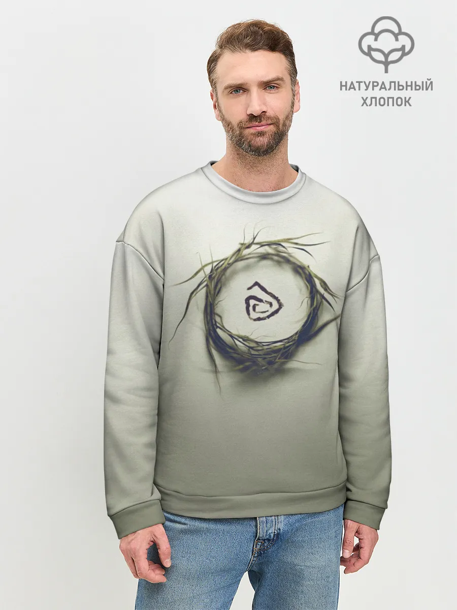 Мужской свитшот базовый / Настоящий Детектив Символ