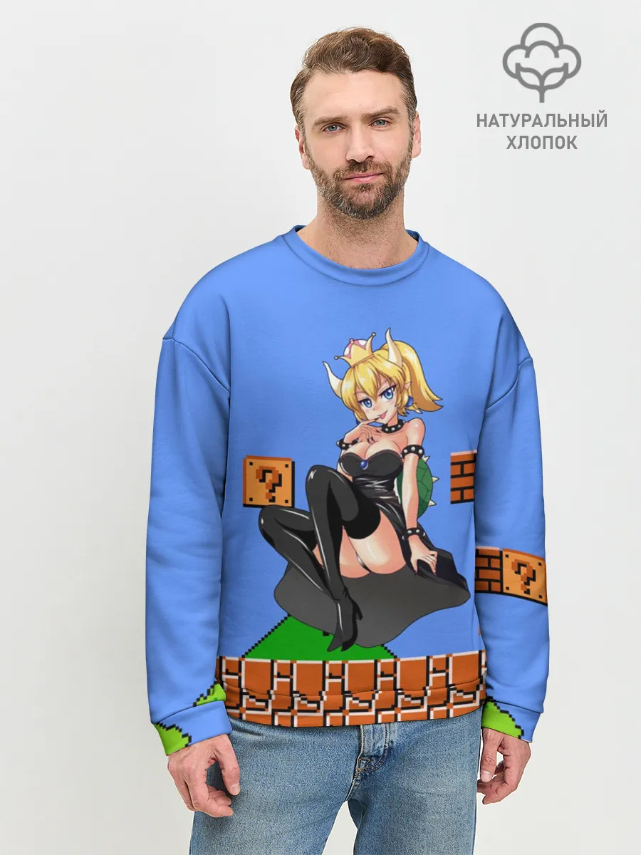 Мужской свитшот базовый / Bowsette