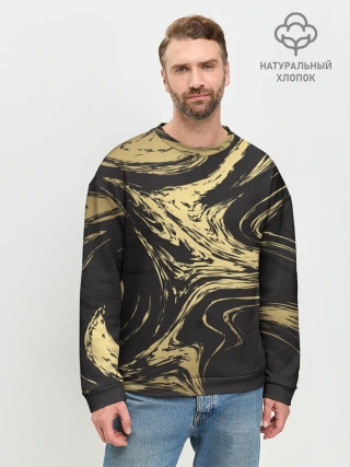 Мужской свитшот базовый / Золотые реки