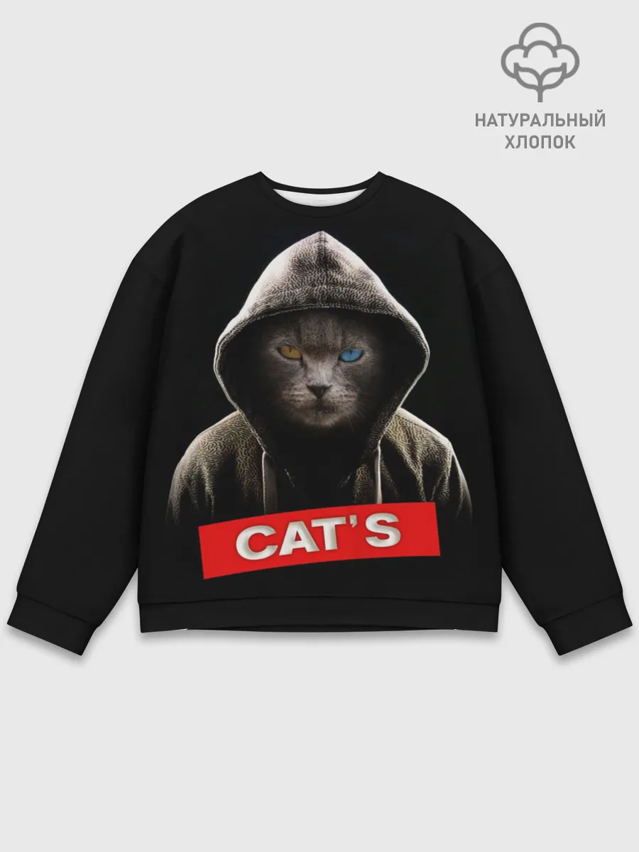 Мужской свитшот базовый / Кот