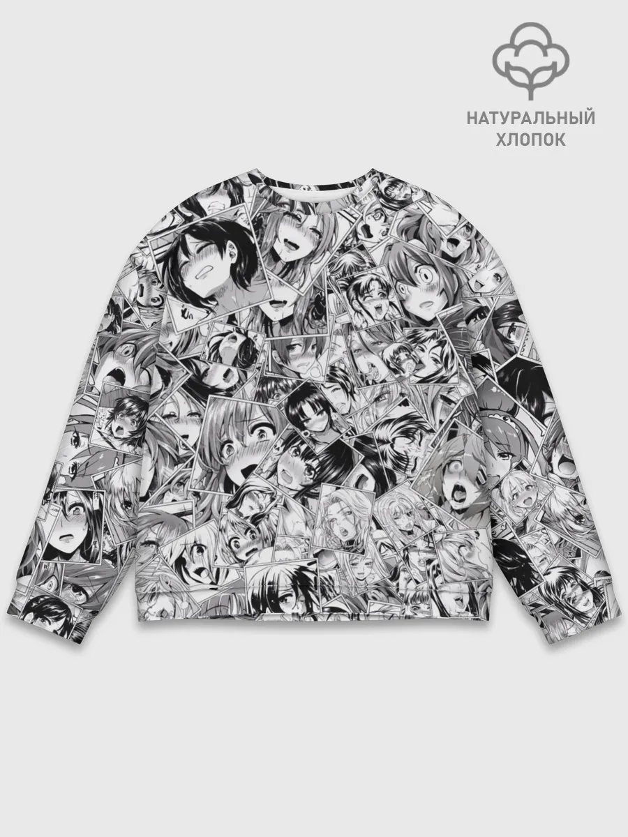 Мужской свитшот базовый / Manga ahegao