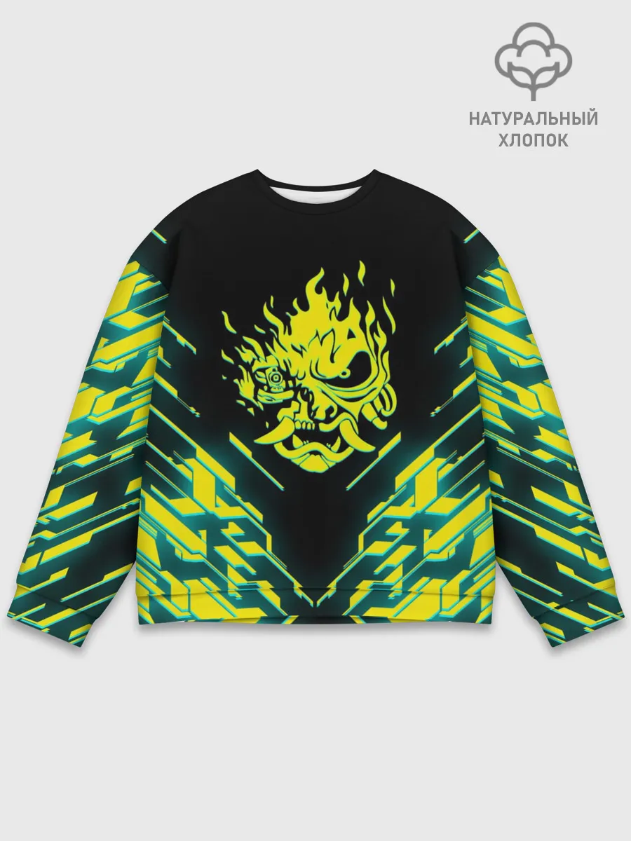 Мужской свитшот базовый / CYBERPUNK 2077