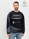 Мужской свитшот базовый / Tesla Model 3