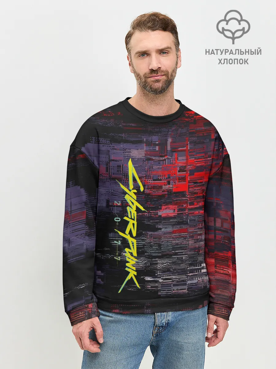 Мужской свитшот базовый / CYBERPUNK 2077
