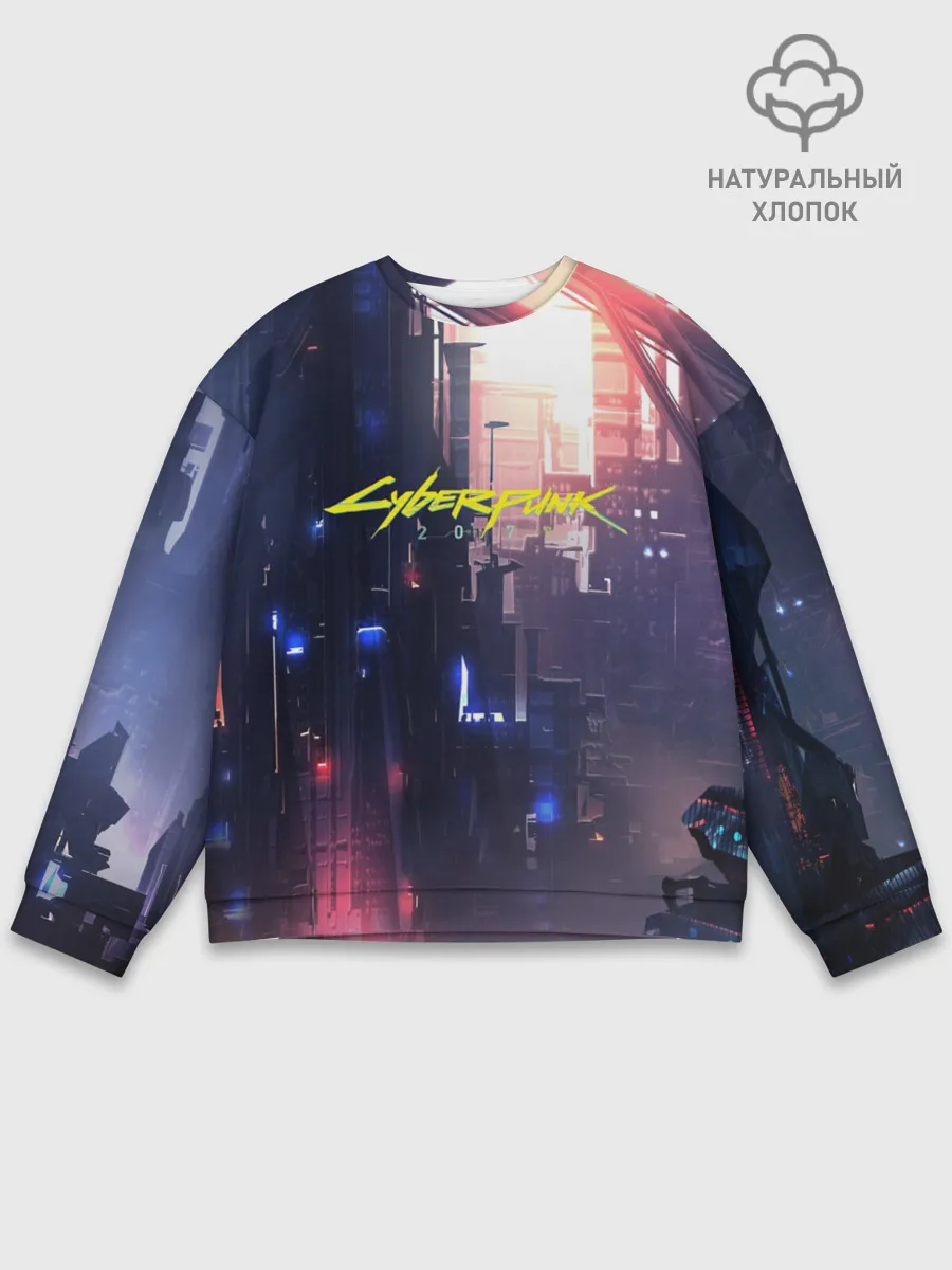 Мужской свитшот базовый / Cyberpunk 2077