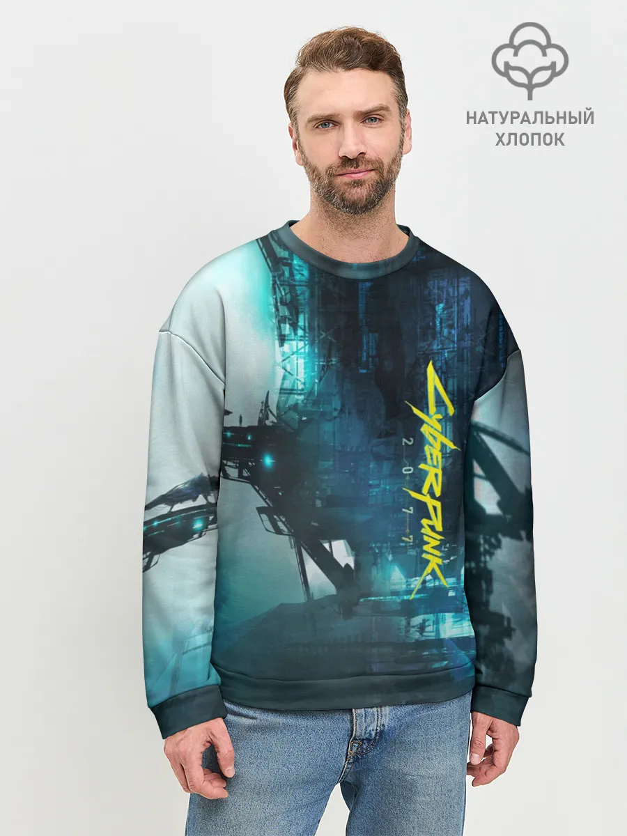 Мужской свитшот базовый / Cyberpunk 2077