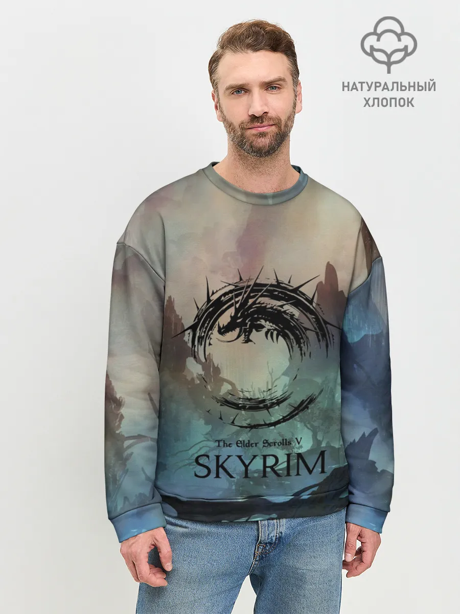 Мужской свитшот базовый / The Elder Scrolls SKYRIM