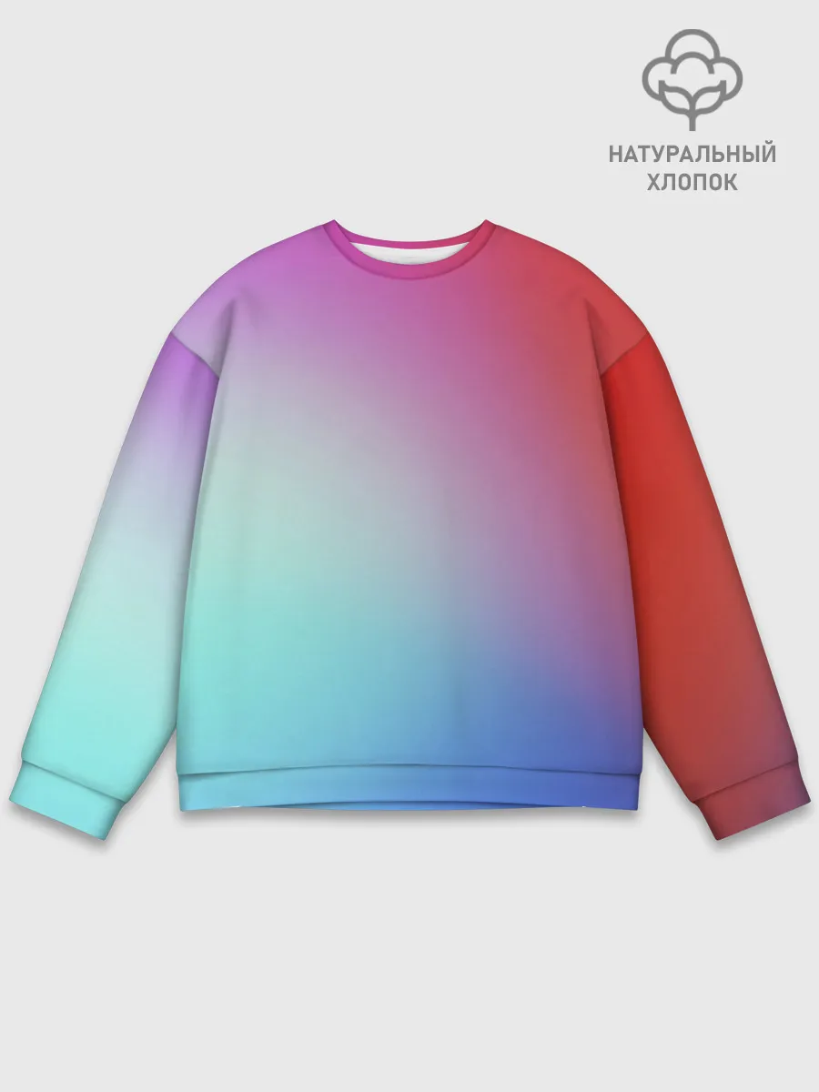 Мужской свитшот базовый / Colorful Gradient