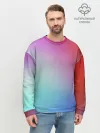 Мужской свитшот базовый / Colorful Gradient