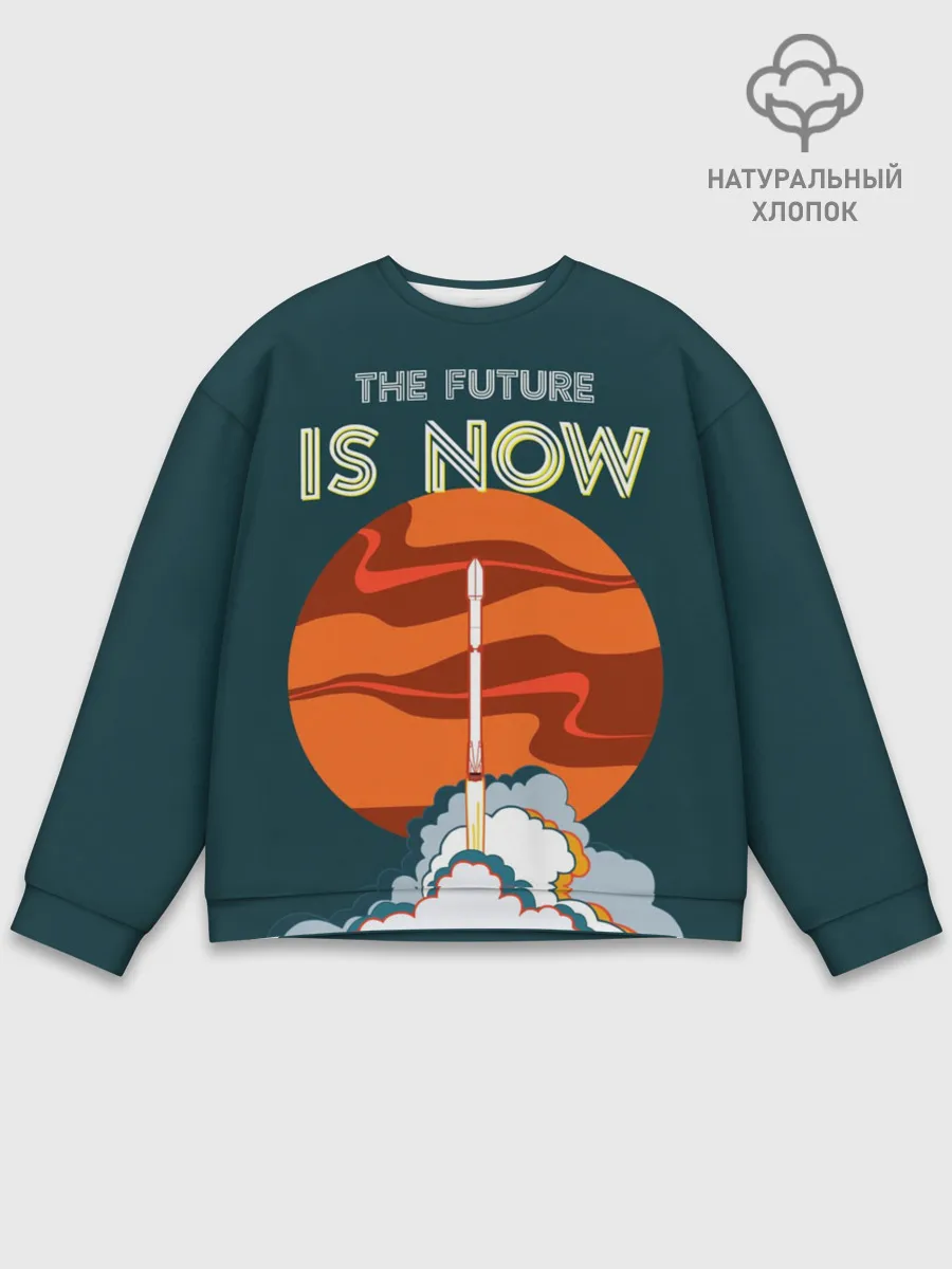Мужской свитшот базовый / THE FUTURE IS NOW