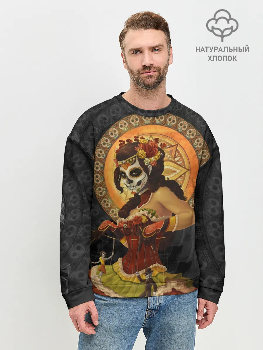 Мужской свитшот базовый / День мёртвых, Мексика
