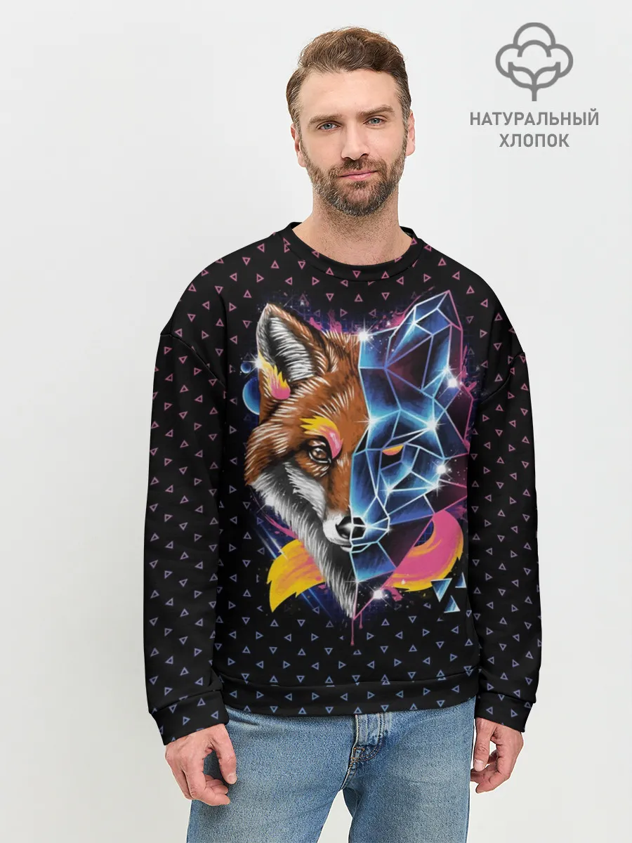 Мужской свитшот базовый / Super Space Fox