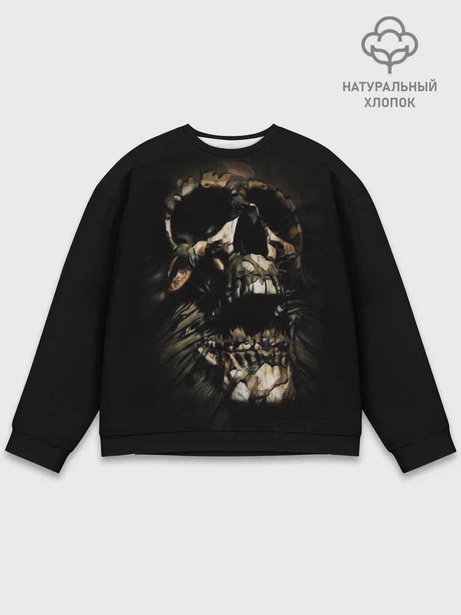 Мужской свитшот базовый / Череп