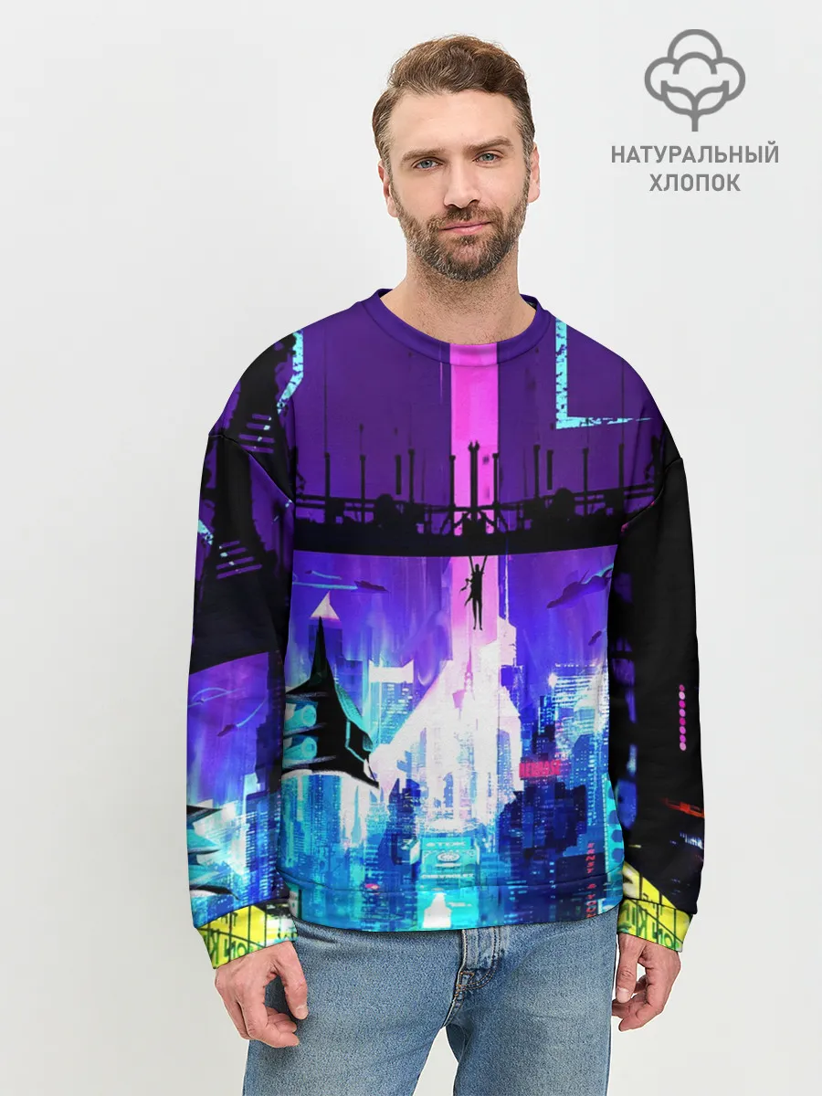 Мужской свитшот базовый / CYBERPUNK